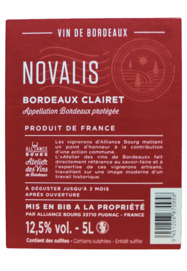 NOVALIS BORDEAUX CLAIRET 5L