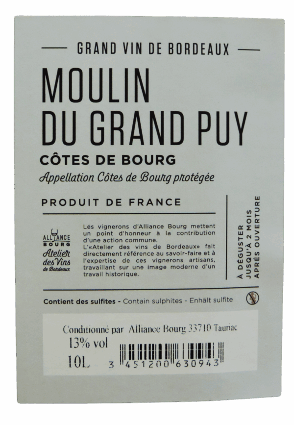 Moulin du Grand Puy 5L ou 10L