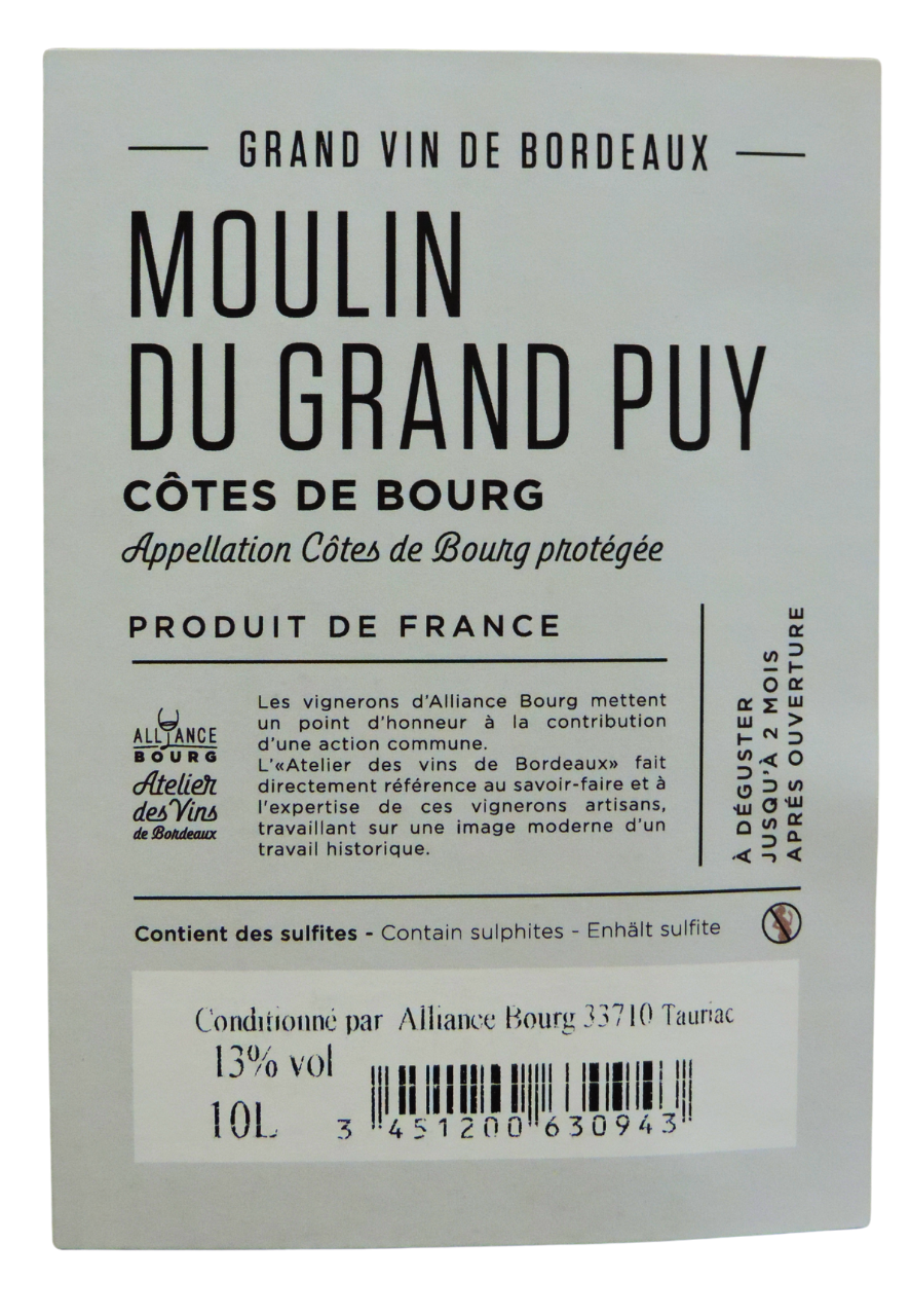 Moulin du Grand Puy 5L ou 10L